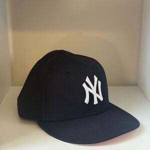 New Era Navy Blue New York Yankees Fitted Hat with White Logo